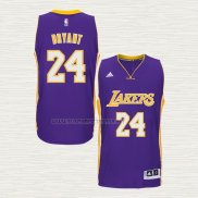 Camiseta Kobe Bryant NO 24 Los Angeles Lakers Violeta