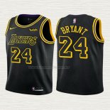 Camiseta Kobe Bryant NO 24 Nino Los Angeles Lakers Ciudad 2017-18 Negro