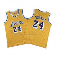 Camiseta Kobe Bryant NO 24 Nino Los Angeles Lakers Icon 2018-19 Amarillo2