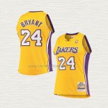 Camiseta Kobe Bryant NO 24 Nino Los Angeles Lakers Mitchell & Ness 2008-09 Amarillo