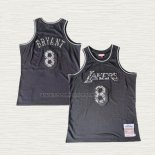 Camiseta Kobe Bryant NO 8 Los Angeles Lakers Mitchell & Ness 1996-97 Negro Swingman