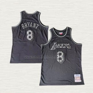Camiseta Kobe Bryant NO 8 Los Angeles Lakers Mitchell & Ness 1996-97 Negro Swingman