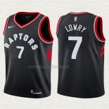 Camiseta Kyle Lowry NO 7 Nino Toronto Raptors Statement 2017-18 Negro