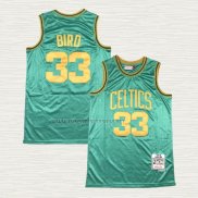 Camiseta Larry Bird NO 33 Boston Celtics Mitchell Ness 1985-86 Verde