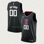 Camiseta Los Angeles Clippers Personalizada Statement Negro