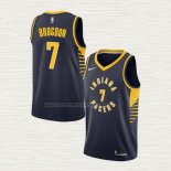 Camiseta Malcolm Brogdon NO 7 Indiana Pacers Icon Azul