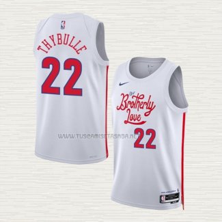 Camiseta Matisse Thybulle NO 22 Philadelphia 76ers Ciudad 2022-23 Blanco