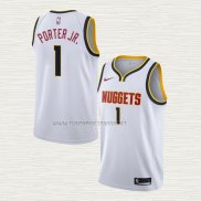 Camiseta Michael Porter JR. NO 1 Denver Nuggets Association Blanco