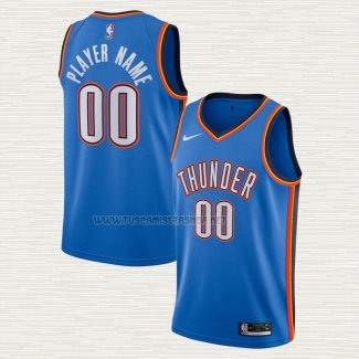 Camiseta Oklahoma City Thunder Personalizada Icon Azul