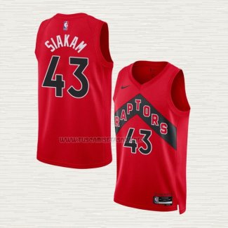 Camiseta Pascal Siakam NO 43 Toronto Raptors Icon 2022-23 Rojo