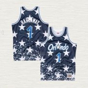 Camiseta Penny Hardaway NO 1 Orlando Magic Mitchell & Ness Independence Day Azul