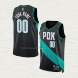 Camiseta Portland Trail Blazers Personalizada Ciudad 2022-23 Negro