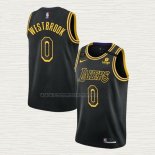 Camiseta Russell Westbrook NO 0 Los Angeles Lakers Mamba 2021-22 Negro