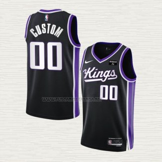 Camiseta Sacramento Kings Personalizada Icon 2023-24 Negro