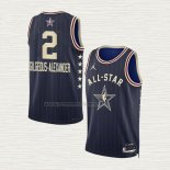 Camiseta Shai-Gilgeous Alexander NO 2 Oklahoma City Thunder All Star 2024 Azul