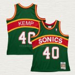 Camiseta Shawn Kemp NO 40 Seattle SuperSonics Mitchell & Ness 1994-95 Verde