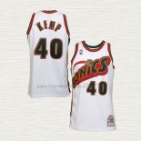 Camiseta Shawn Kemp NO 40 Seattle SuperSonics Retro Historic Blanco