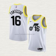 Camiseta Simone Fontecchio NO 16 Utah Jazz Association 2022-23 Blanco