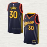 Camiseta Stephen Curry NO 30 Golden State Warriors Ciudad 2020-21 Blanco
