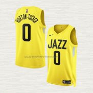 Camiseta Talen Horton-Tucker NO 0 Utah Jazz Icon 2022-23 Amarillo