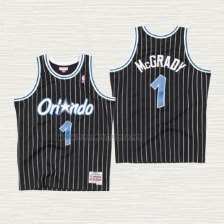 Camiseta Tracy McGrady NO 1 Nino Orlando Magic Hardwood Classics Throwback Negro