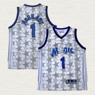 Camiseta Tracy McGrady NO 1 Orlando Magic Retro Blanco