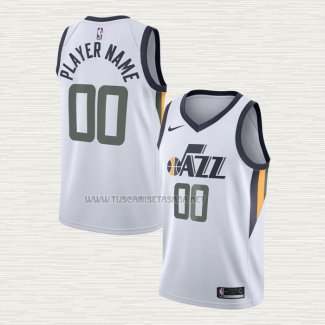 Camiseta Utah Jazz Personalizada Association Blanco