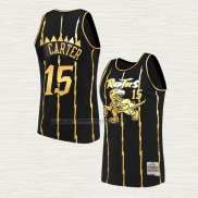 Camiseta Vince Carter NO 15 Toronto Raptors Mitchell & Ness 1998-99 Negro2