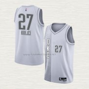 Camiseta Vit Krejci NO 27 Oklahoma City Thunder Ciudad 2021-22 Blanco