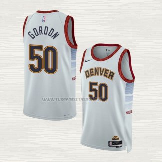 Camiseta Aaron Gordon NO 50 Denver Nuggets Ciudad 2022-23 Blanco