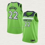 Camiseta Andrew Wiggins NO 22 Minnesota Timberwolves Statement 2020-21 Verde
