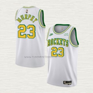 Camiseta Calvin Murphy NO 23 Houston Rockets Classic 2022-23 Blanco