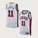 Camiseta Demar Derozan NO 11 Chicago Bulls Ciudad 2022-23 Blanco