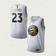 Camiseta Fred Vanvleet NO 23 Toronto Raptors Golden Edition Blanco