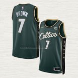 Camiseta Jaylen Brown NO 7 Boston Celtics Ciudad 2022-23 Verde