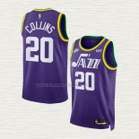 Camiseta John Collins NO 20 Utah Jazz Classic 2023-24 Violeta