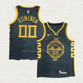 Camiseta Jonathan Kuminga NO 00 Golden State Warriors Ciudad 2018-19 Azul