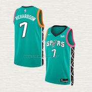 Camiseta Josh Richardson NO 7 San Antonio Spurs Ciudad 2022-23 Verde
