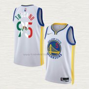 Camiseta Juan Toscano-Anderson NO 95 Golden State Warriors Slam Dunk Special Mexico Edition 2022 Blanco