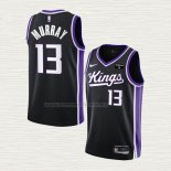 Camiseta Keegan Murray NO 13 Sacramento Kings Icon 2023-24 Negro
