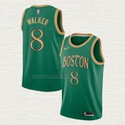 Camiseta Kemba Walker NO 8 Boston Celtics Ciudad Verde