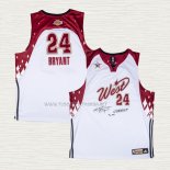 Camiseta Kobe Bryant NO 24 Los Angeles Lakers All Star 2007 Blanco