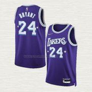 Camiseta Kobe Bryant NO 24 Los Angeles Lakers Ciudad Edition 2021-22 Violeta