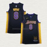 Camiseta Kobe Bryant NO 8 Los Angeles Lakers Retirement 2018 Negro