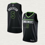 Camiseta Kyle Anderson NO 5 Minnesota Timberwolves Statement 2022-23 Negro