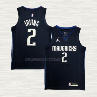 Camiseta Kyrie Irving NO 2 Dallas Mavericks Statement 2019-20 Azul