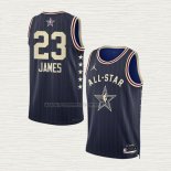Camiseta LeBron James NO 23 Los Angeles Lakers All Star 2024 Azul