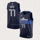 Camiseta Luka Doncic NO 77 Dallas Mavericks Statement Azul