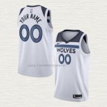 Camiseta Minnesota Timberwolves Personalizada Association 2020-21 Blanco