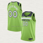 Camiseta Minnesota Timberwolves Personalizada Statement Verde